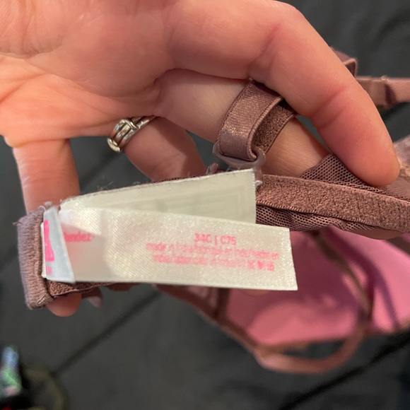 Victoria’s Secret PINK 34C Cream/Pink Lace Date Night PushUp Bra - Picture 4 of 4